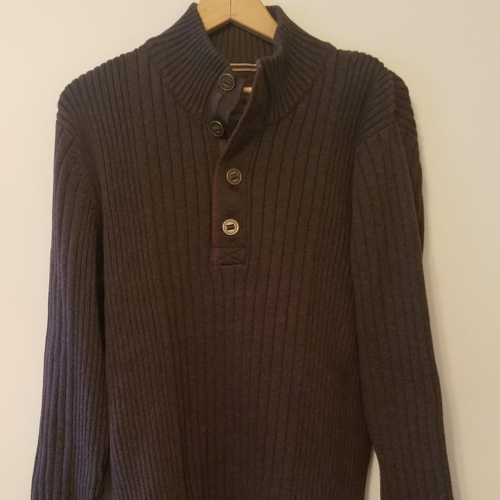 Eddie Bauer Men's Brown Thick Outdoor Sweater XL